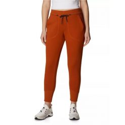 Spodnie turystyczne damskie Columbia Lodge Knit Jogger. Brązowe spodnie materiałowe damskie Columbia, bez wzorów, sportowe. W wyprzedaży za 249.00 zł.