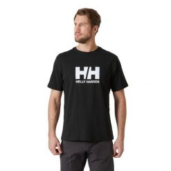Koszulka bawełniana męska Helly Hansen HH Logo T-Shirt 2.0. Czarne t-shirty męskie Helly Hansen, m, bez wzorów, z bawełny, bez kołnierzyka. Za 157.00 zł.