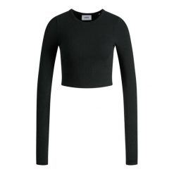 Koszulka damska JJXX feline. Czarne t-shirty damskie JJXX, l, bez wzorów, z bawełny, bez kołnierzyka. Za 73.05 zł.