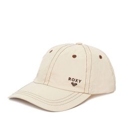 Czapka z daszkiem Roxy. Brązowe czapki z daszkiem damskie Roxy, bez wzorów. Za 69.99 zł.