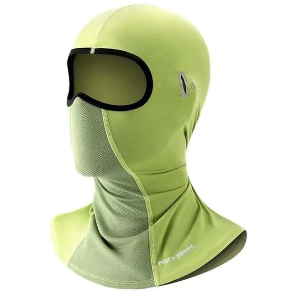 Wielofunkcyjny komin z jedwabiu chłodzącego ROCKBROS LF70878. Żółte szaliki i kominy damskie ROCKBROS, na lato, bez wzorów, z materiału. Za 62.00 zł.