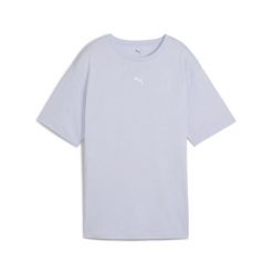 Damska koszulka o luźnym kroju ESS PUMA Cool Weather Blue. Białe bluzki damskie Puma, bez wzorów, bez ramiączek. Za 60.99 zł.