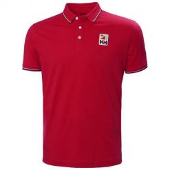 Koszulka sportowa męska Helly Hansen Jerey. Czerwone t-shirty sportowe męskie Helly Hansen, m, z bawełny, bez ramiączek. Za 385.00 zł.