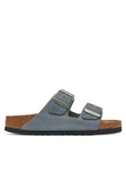 Birkenstock Klapki Arizona 1029253 Szary. Szare klapki damskie Birkenstock, bez wzorów, ze skóry, bez obcasa. Za 539.99 zł.