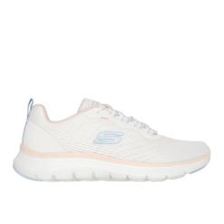 Buty sportowe Skechers Flex Appeal - Damskie. Białe buty sportowe na co dzień damskie Skechers, bez wzorów, z materiału. Za 295.35 zł.