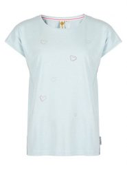 Roadsign Koszulka w kolorze błękitnym rozmiar: L. Niebieskie bluzki damskie Roadsign, l, bez wzorów, z bawełny, bez kołnierzyka, bez ramiączek. Za 43.88 zł.