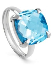 OR Carats Złoty pierścionek z topazem rozmiar: 56. Niebieskie pierścionki damskie OR Carats, z topazem, złote. Za 956.99 zł.