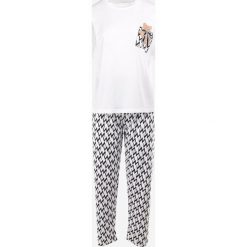 Biały Komplet Piżamowy Jeeny. Białe piżamy damskie Born2be, xl, z aplikacjami, bez ramiączek. Za 39.99 zł.