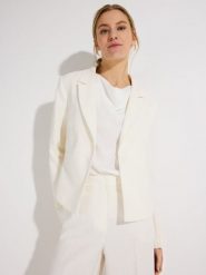 More & More Krótka marynarka Kobiety biały, 44. Białe marynarki i żakiety damskie MORE & MORE, bez wzorów, z wiskozy, eleganckie. Za 479.95 zł.
