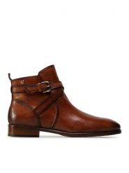 Pikolinos Botki W4D-8614 Brązowy. Brązowe botki damskie Pikolinos, ze skóry, bez obcasa, na płaskiej podeszwie, bez zapięcia. Za 679.99 zł.
