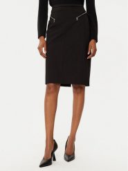 BOSS Spódnica ołówkowa Volmar 50533419 Czarny Regular Fit. Czarne spódniczki damskie Boss, bez wzorów, z syntetyku, ołówkowe. Za 419.99 zł.