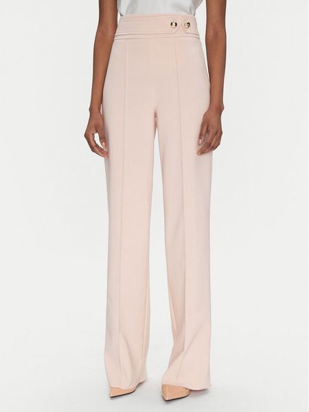 Rinascimento Spodnie materiałowe CFC0122883003 Różowy Regular Fit. Czerwone spodnie materiałowe damskie RINASCIMENTO, bez wzorów, z materiału. Za 239.99 zł.