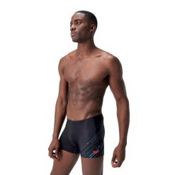 Kąpielówki męskie spodenki kąpielowe Speedo Hyperboom V-Cut. Czarne kąpielówki męskie Speedo, m, bez wzorów, do pływania. Za 296.97 zł.