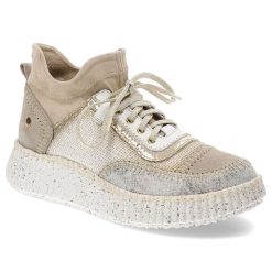 Beżowe Sneakersy Maciejka Eleganckie Sportowe Obuwie Damskie. Brązowe buty sportowe na co dzień damskie Maciejka, bez wzorów, ze skóry. Za 399.00 zł.