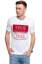 MĘSKI T-SHIRT MUSTANG Alex C Print 1009006 2045. T-shirty męskie Mustang, m, bez wzorów, bez kołnierzyka. Za 69.99 zł.