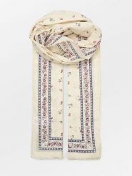 Becksöndergaard Szal "Floaisley" w kolorze granatowo-kremowym - 180 x 90 cm rozmiar: onesize. Brązowe szaliki i kominy damskie Becksöndergaard, bez wzorów, z bawełny. Za 82.99 zł.