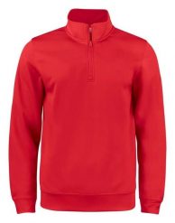 Clique Basic Active Half Zip Junior - Kardigan z półzamkiem z poliestru. Czerwone kardigany męskie CLIQUE, bez wzorów, bez kołnierzyka. Za 145.99 zł.