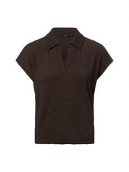 Opus Koszulka Kobiety Sztuczne włókno brązowy, 36. Brązowe t-shirty damskie Opus, bez wzorów, z włókna, bez kołnierzyka. Za 249.95 zł.