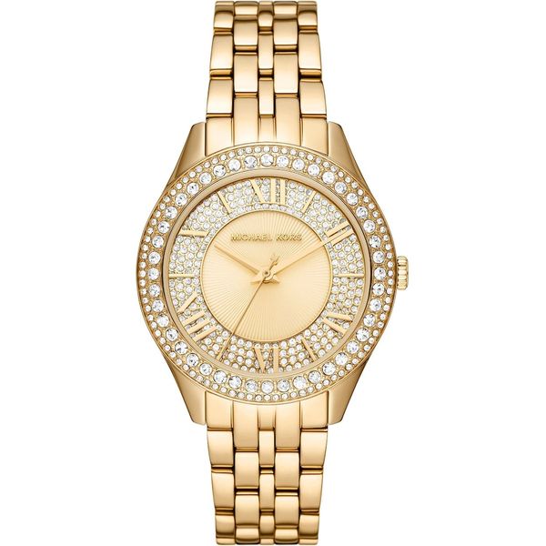 Michael Kors Kobietyzegarek Harlowe Gold Zegarki damskie 1 ct Damski. Żółte zegarki damskie Michael Kors, szklane. Za 1,170.99 zł.