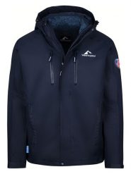 Westfjord Kurtka funkcyjna 3w1 "Hverfjall" w kolorze granatowym rozmiar: L. Niebieskie kurtki outdoor męskie Westfjord, l, bez wzorów, z dzianiny, bez kaptura. Za 321.39 zł.
