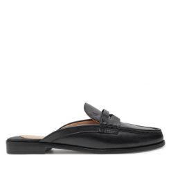 Klapki LAUREN RALPH LAUREN. Czarne klapki damskie Lauren Ralph Lauren, bez wzorów, bez obcasa. Za 599.99 zł.