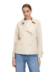 CARTOON Kurtka przejściowa w kolorze beżowym rozmiar: 38. Brązowe kurtki damskie Cartoon, bez wzorów, bez kaptura. Za 115.24 zł.