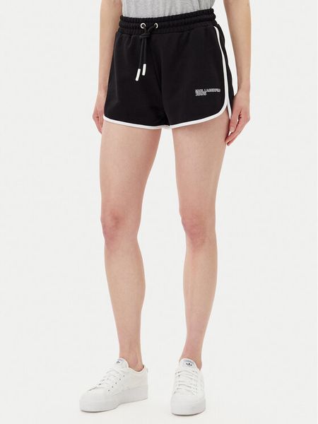 Karl Lagerfeld Jeans Szorty sportowe A2W10095 Czarny Regular Fit. Czarne spodenki sportowe damskie Karl Lagerfeld Jeans, xl, z bawełny. Za 329.99 zł.