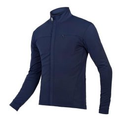 Bluza rowerowa męska Endura Xtract Roubaix. Niebieskie bluzy bez kaptura męskie ENDURA, bez wzorów, bez kołnierzyka, bez ramiączek. Za 269.99 zł.