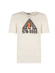 Diesel T-Shirt "T-Just" | A03817-0GRAM-129 | Mężczyzna | Beżowy. Brązowe t-shirty męskie Diesel, m, bez wzorów, z bawełny, bez kołnierzyka. W wyprzedaży za 139.00 zł.