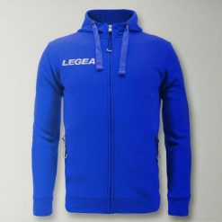 Junior Bluza Sarajevo z kapturem Jasnoniebieska. Niebieskie bluzy sportowe damskie Legea, xs, bez wzorów, z bawełny, bez ramiączek, długie, z kapturem. Za 180.00 zł.