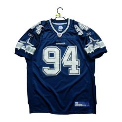 Second life - Reebok męska koszulka NFL Dallas Cowboys - Stan bardzo dobry. Niebieskie t-shirty sportowe męskie Reebok, m, bez ramiączek, do piłki nożnej. Za 809.36 zł.