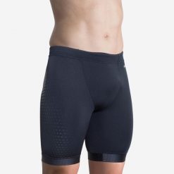 Spodenki pływackie Jammer Nabaiji Fiti Hexagone. Czarne kąpielówki męskie NABAIJI, s, bez wzorów, z elastanu, na fitness i siłownię. W wyprzedaży za 89.99 zł.