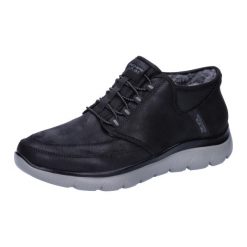 Buty do chodzenia męskie Skechers Summits Siegul Slip Ins. Czarne buty trekkingowe męskie Skechers, z materiału, bez zapięcia, trekkingowe, Skechers Sport. Za 402.47 zł.