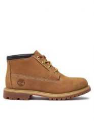 Timberland Trapery TB1233997131 Brązowy. Brązowe trapery damskie Timberland, z nubiku, bez obcasa. Za 649.99 zł.