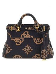 Guess Torebka w kolorze czarnym - 24 x 16 x 7 cm rozmiar: onesize. Czarne torebki klasyczne damskie Guess, z aplikacjami, z materiału, bez dodatków. Za 364.56 zł.