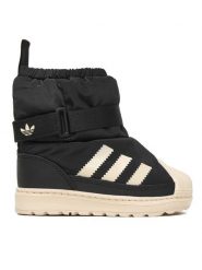 Adidas Śniegowce Superstar 360 Boot JQ7951 Czarny. Czarne buty zimowe chłopięce Adidas, z materiału. Za 299.99 zł.