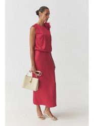 TATUUM Bluzka "Sonette" w kolorze czerwonym rozmiar: 44. Czerwone bluzki damskie Tatuum, bez wzorów, bez kołnierzyka, bez ramiączek. Za 96.95 zł.