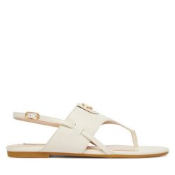 Sandały Liu Jo. Białe sandały damskie Liu Jo, bez wzorów, bez obcasa, na płaskiej podeszwie. Za 469.99 zł.