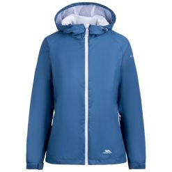Damska kurtka wodoodporna Trespass Tayah II. Niebieskie kurtki damskie Trespass, xl, bez wzorów, z poliamidu, bez kaptura. Za 256.00 zł.