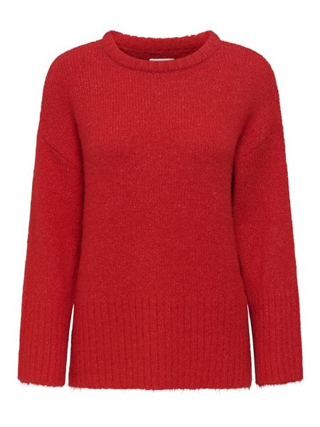 ONLY Sweter w kolorze czerwonym rozmiar: S. Czerwone golfy damskie Only, s, bez wzorów, bez ramiączek. Za 147.91 zł.