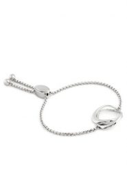 Calvin Klein Bransoletka 35000006 Srebrny. Szare bransoletki damskie CALVIN KLEIN, metalowe. Za 319.99 zł.
