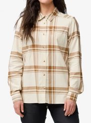 Koszula turystyczna damska Fjallraven Ovik Lite Flannel Shirt. Brązowe koszule damskie Fjällräven, l, bez wzorów, z bawełny, bez kołnierzyka, bez ramiączek. Za 390.49 zł.