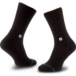 Skarpety Wysokie Unisex STANCE - Icon M311D14ICO Black/White. Czarne skarpetki damskie Stance, bez wzorów, z bawełny. W wyprzedaży za 29.00 zł.