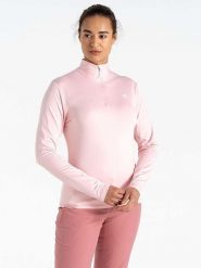 Dare 2b Koszulka funkcyjna "Lowline II" w kolorze jasnoróżowym rozmiar: 44. Różowe bluzki sportowe damskie Dare 2b, bez wzorów, z materiału, bez ramiączek. Za 82.64 zł.