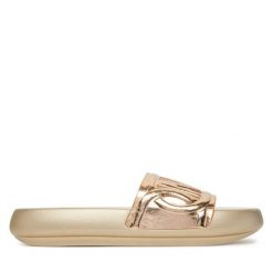 Klapki MICHAEL Michael Kors. Żółte klapki damskie MICHAEL Michael Kors, bez wzorów, bez obcasa. Za 279.99 zł.