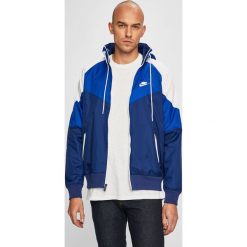 Nike Sportswear - Kurtka. Niebieskie kurtki męskie Nike Sportswear, m, bez wzorów, z materiału, z kapturem. W wyprzedaży za 269.90 zł.