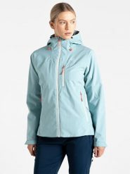 Dare 2b Kurtka przeciwdeszczowa "Torrek II" w kolorze błękitnym rozmiar: 40. Niebieskie kurtki przeciwdeszczowe damskie Dare 2b, m, bez kaptura. Za 169.26 zł.