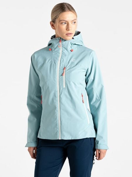 Dare 2b Kurtka przeciwdeszczowa "Torrek II" w kolorze błękitnym rozmiar: 40. Niebieskie kurtki przeciwdeszczowe damskie Dare 2b, m, bez kaptura. Za 169.26 zł.