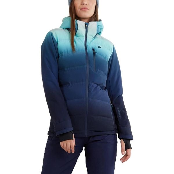 Kurtka narciarska damska Pumila Padded Jacket. Niebieskie kurtki damskie Fundango, na zimę, xs, bez wzorów, bez kaptura. W wyprzedaży za 599.00 zł.
