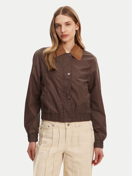 ONLY Kurtka z imitacji skóry Mountain 15335923 Brązowy Regular Fit. Brązowe kurtki damskie Only, l, bez wzorów, ze skóry, bez kaptura. Za 139.99 zł.